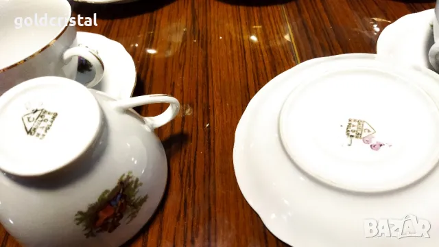 Стар полски порцелан чаши за чай кафе , снимка 12 - Антикварни и старинни предмети - 50437087