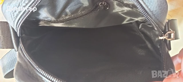 Продавам черна мъжка чанта от 100 процента естествена кожа , снимка 3 - Чанти - 50458965