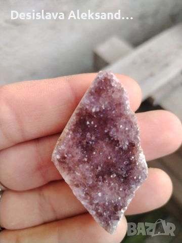 Лот от три образеца: аметист, розов кварц и содалит, снимка 2 - Колекции - 53061106