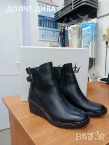 Намаление Дам.боти м1833 черни естествена кожа 