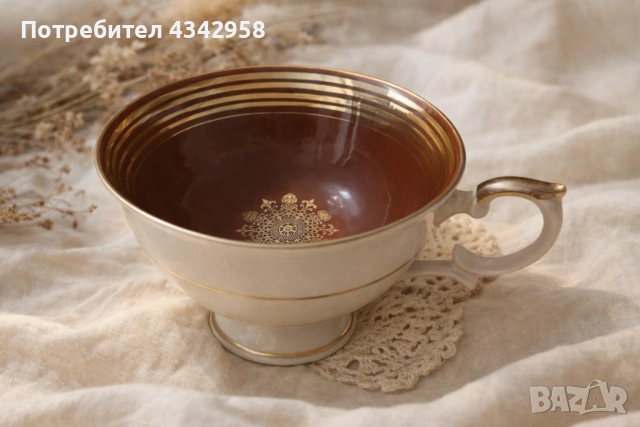 Винтидж порцеланова чаша J. Kronester Bavaria – 1961 г., снимка 2 - Антикварни и старинни предмети - 53698725