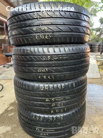 Гуми 4 броя 245/45/18 Sailun 6.5 mm Грайфер 
