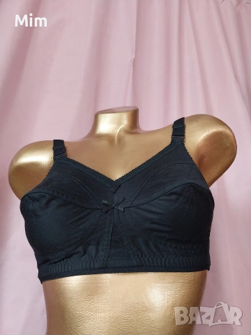 Винтидж Бял и черен сутиен от памук от 60 те години , снимка 12 - Бельо - 53898474