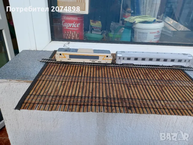 Електровоз с четриосен вагон, мащаб НО 1:87