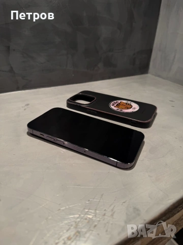 КАТО НОВ Iphone 14 Pro Purple + подарък, снимка 6 - Apple iPhone - 53430736