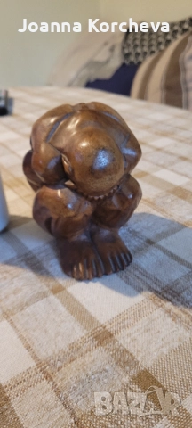 Дървена статуетка, снимка 5 - Антикварни и старинни предмети - 52989967