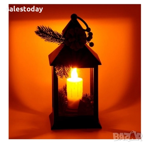 Коледен декоративен фенер LED, снимка 2 - Декорация за дома - 52389110