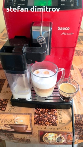 Saeco Minuto HD8763/09,Устройство за пяна, Керамична мелачка, Авт.почистване,15бара,1.8л, , снимка 4 - Кафемашини - 53838573