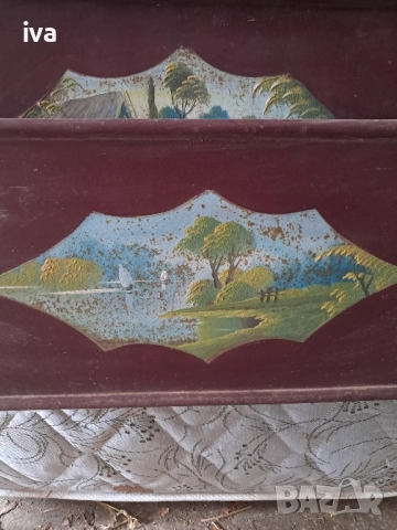 Табли за легло,стари ръчно рисувани, снимка 6 - Спални и легла - 52133947