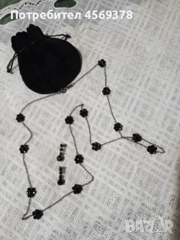 Нежен Комплект /Колие и Обеци, снимка 4 - Бижутерийни комплекти - 52283570