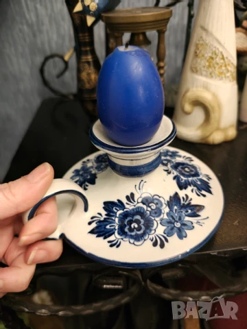 Delft порцеланов свещник , снимка 3 - Декорация за дома - 51183972