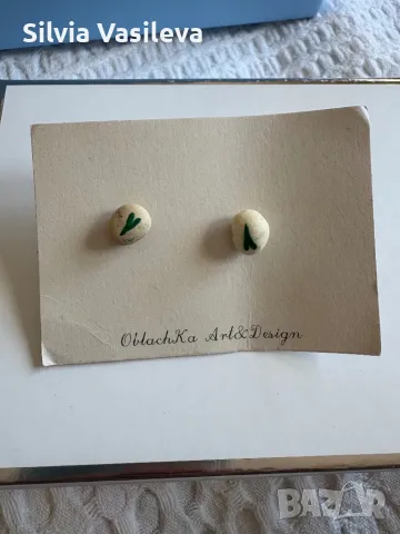 Handmade обички OblachKa art and design, снимка 2 - Обеци - 50334473