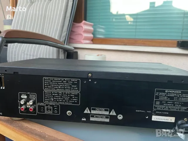 Pioneer CT-W550R двукасетъчен дек, снимка 7 - Декове - 48851743