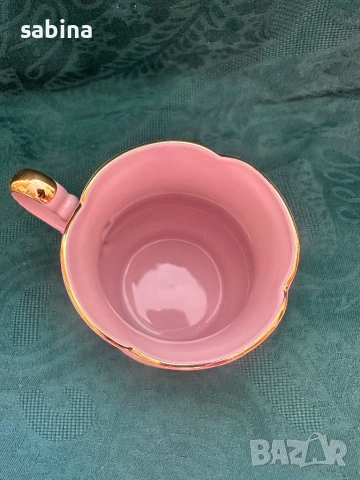 Чаша мъг за чай, мляко, кафе от чешки розов порцелан, снимка 4 - Чаши - 53746103