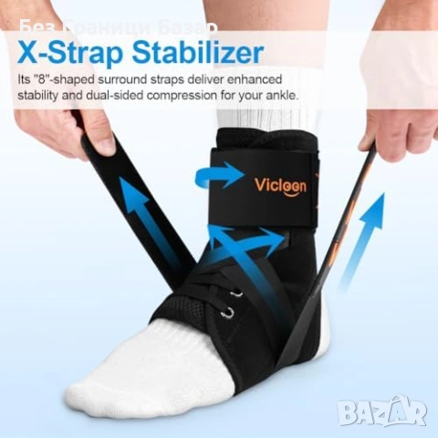 Нова Регулируема ортеза за глезен странични стабилизатори за спорт бягане, снимка 5 - Други - 53694106