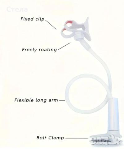 360° въртяща се стойка за телефон, снимка 3 - Селфи стикове, аксесоари - 54201857