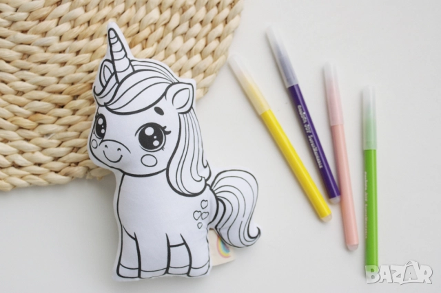 Цветни приятелчета, Творческа игра, Рисуване, Комплект рисуване, снимка 4 - Образователни игри - 52368140