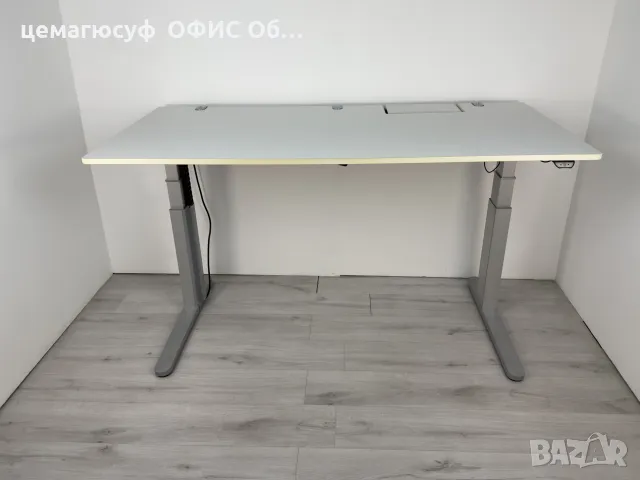 Бяло електрическо бюро с регулируема височина – VS Марка, снимка 6 - Бюра - 50015707