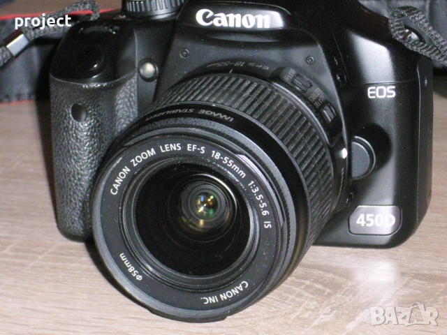 Фотоапарат Canon EOS 450D малко ползван.Перфектен.Промо цена, снимка 16 - Фотоапарати - 53367318