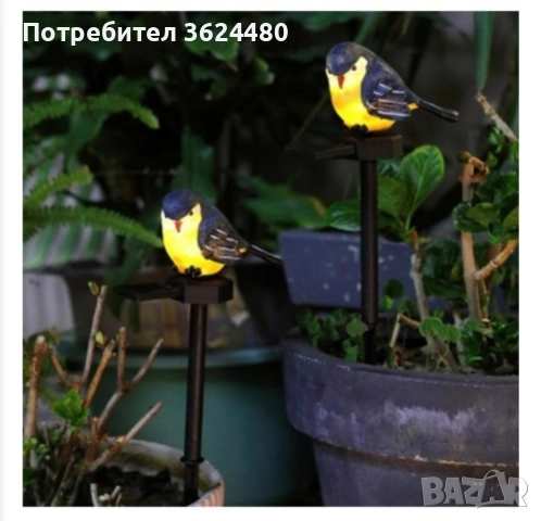 Градинска соларна лампа Врабче , снимка 6 - Соларни лампи - 52263004