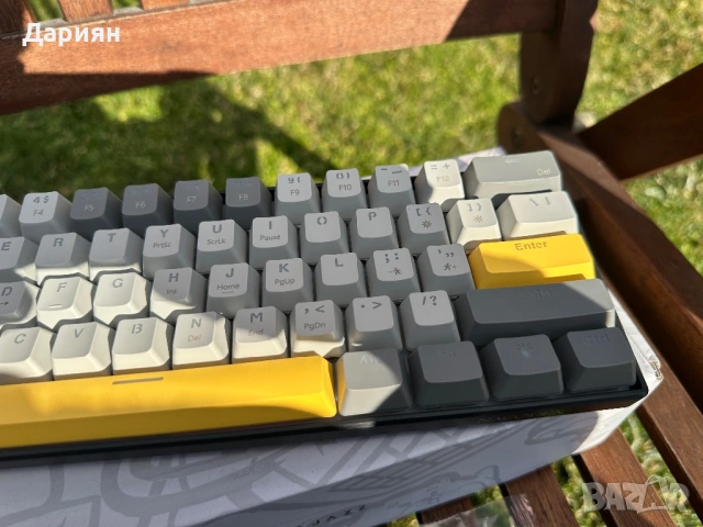Механична Клавиатура Ajazz x Nacodex NK61 / 60% / Cherry MX Red Switch-ове / Hot swap /, снимка 6 - Клавиатури и мишки - 53541594