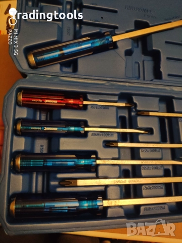 KINCROME 8броя ударни качествени отвертки кутия, снимка 9 - Отвертки - 52855804