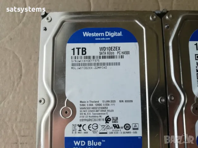 Хард диск Western Digital Caviar Blue WDC WD10EZEX 1TB SATA 6.0Gb/s, снимка 2 - Твърди дискове - 47122358