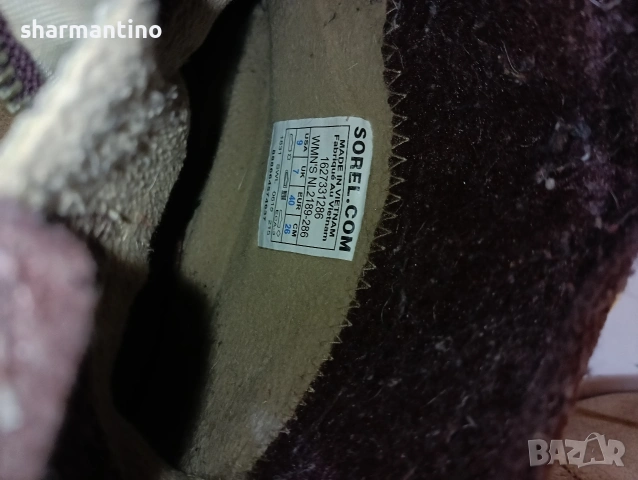 Sorel N 40 кожени боти Waterproof , снимка 10 - Дамски боти - 53356952