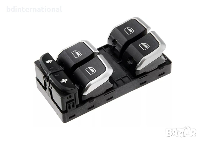 4G0959851 Бутон ключ за ел.стъкла, Audi, A6 C7, A7 4G, Q3 8U, Хром, 10 ПИН