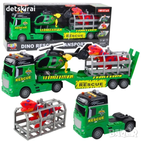 Голям камион за спасяване на динозаври, снимка 3 - Коли, камиони, мотори, писти - 53828461