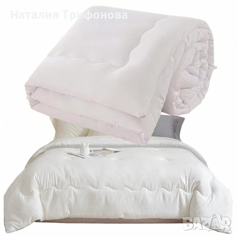 Целогодишен олекотен юрган 200x220 см – Топлина и комфорт за зимата, снимка 4 - Олекотени завивки и одеяла - 52868234