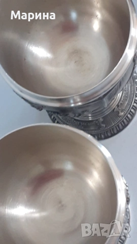 Комплект за вино "Рембрант" от калай Antik*Vintage #117, снимка 12 - Антикварни и старинни предмети - 53094668