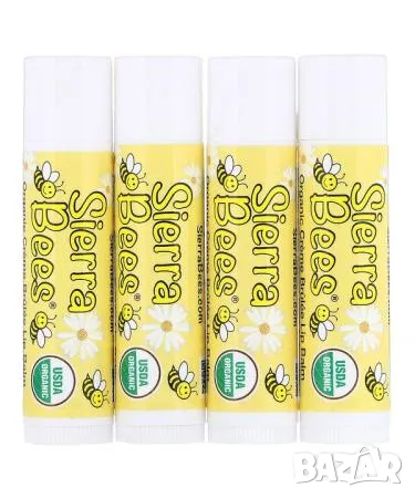 Sierra Bees Organic-балсами за устни с аромат на крем брюле, снимка 1 - Козметика за лице - 48418987