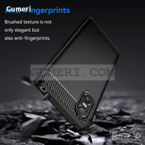 Sony Xperia 10 VI  Противоударен Силиконов Гръб - Карбон, снимка 5 - Калъфи, кейсове - 50503871