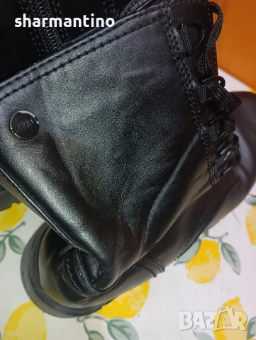 Esprit кожени боти N 41 с цип, снимка 7 - Дамски боти - 53446561