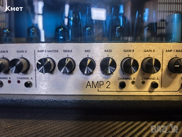 !!!ЗАПАЗЕН ДО 14.12!!! 100W 6 канала Hughes & Kettner Triamp MKI+MSM-1 MIDI + footswitch + reverb, снимка 4 - Китари - 51649307