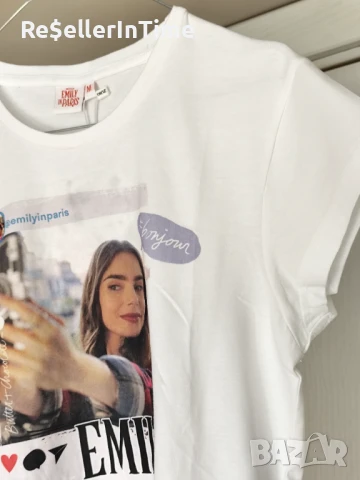 Лот от нова тениска Emily in Paris  и пола H&M, снимка 6 - Тениски - 50749498