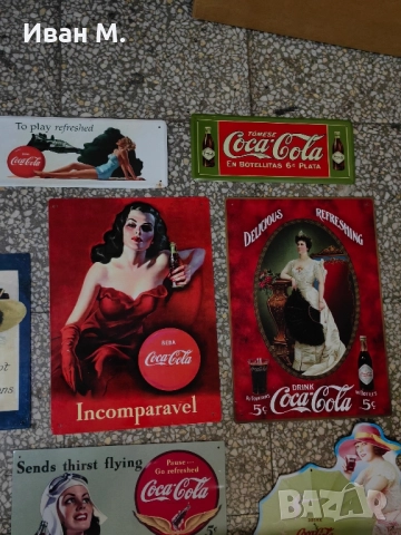 Лот 13 ламаринени табели на Coca-Cola , снимка 6 - Колекции - 52232848