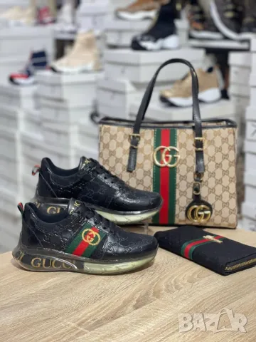 дамски маратонки, портмоне и чанта/ раница gucci, снимка 5 - Чанти - 46818779