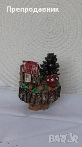 Ръчно изработени миниатюрни къщички "Вълшебното селце", снимка 7 - Декорация за дома - 54043723