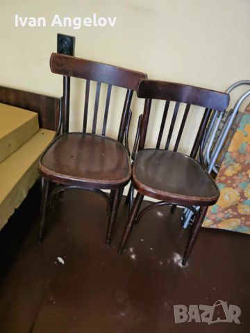 Старинни дървени столове, снимка 2 - Столове - 45219368