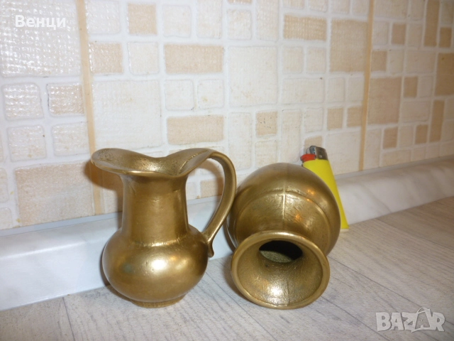 Бронзови Кана Ваза, снимка 8 - Антикварни и старинни предмети - 51805144