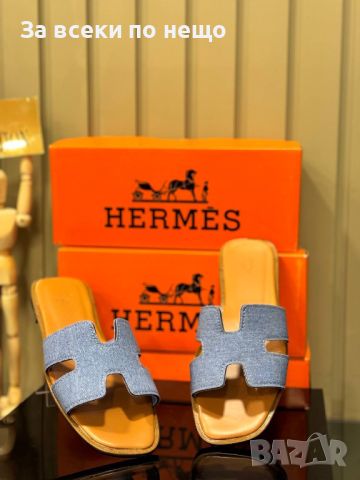 Дамски чехли Hermes - Различни цветове Код D408, снимка 5 - Чехли - 46637724