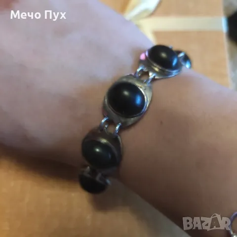 Стара сребърна гривна (317), снимка 5 - Гривни - 49934808