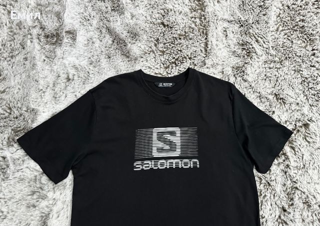 Мъжка тениска Salomon Blend Logo T-Shirt, Размер М, снимка 2 - Тениски - 46279848