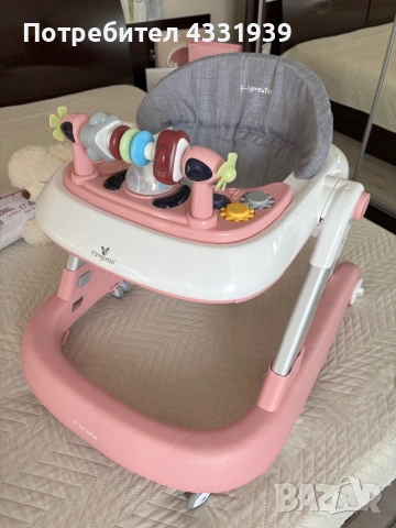 Проходилка/ уокър 2в1 Cangaroo Fiesta, снимка 3 - Проходилки - 53160016