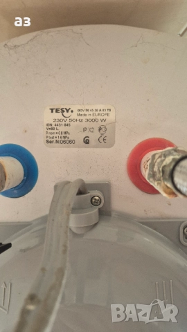 Стъклокерамичен бойлер Tesy - 80 литра / 3000 W, снимка 8 - Бойлери - 52511422