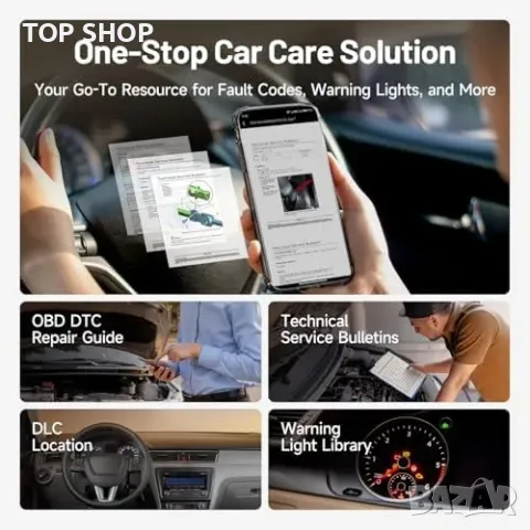 Нов скенер Автомобилен диагностичен инструмент, смарт анализ и ремонт, снимка 3 - Друга електроника - 49956836