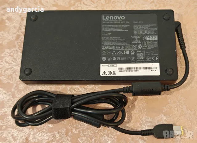 300W 20V 15A Lenovo Slim AC adapter оригинално зарядно за лаптоп square pin, снимка 4 - Захранвания и кутии - 49595852