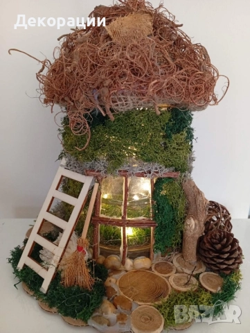 нова светеща горска къщичка , снимка 2 - Декорация за дома - 52415925
